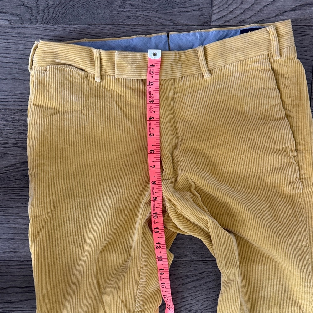 🌼POLO RAULPH LAUREN🌼 Men's Mustard Yellow Corduroy Pants, Size 32/30 - Picture 5 of 8